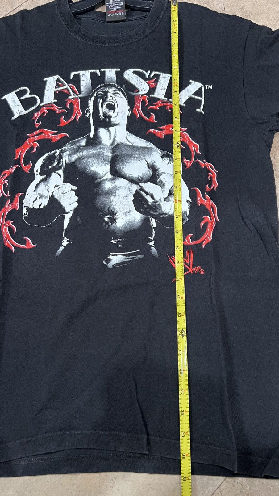 WWE 2007 WWE Dave Batista Tshirt Size Large Size US L / EU 52-54 / 3 - 7 Thumbnail