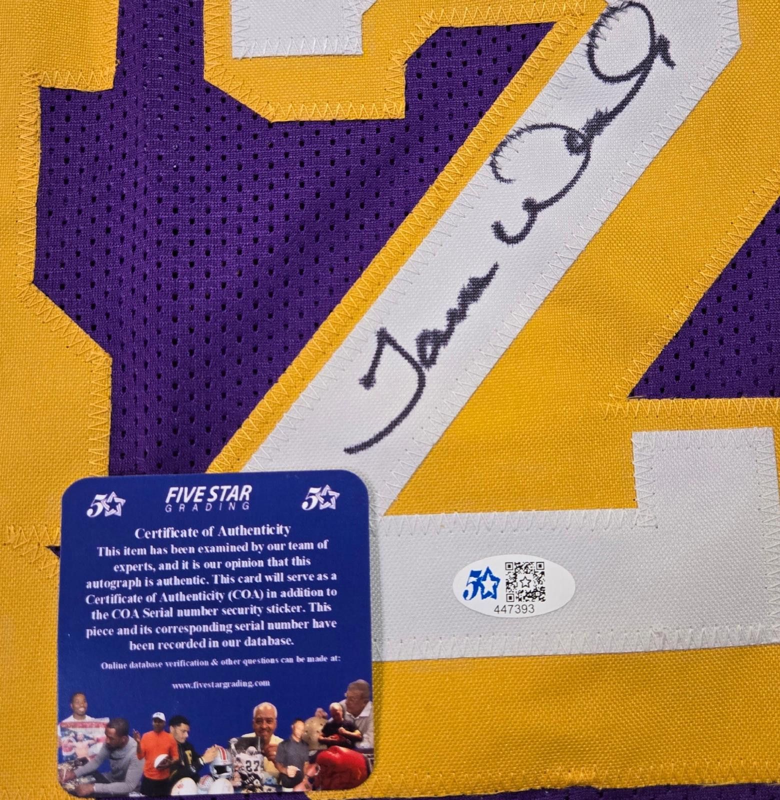 Other JAMES WORTHY SIGNED LOS ANGELES LAKERS JERSEY WITH COA Size ONE SIZE - 4 Thumbnail