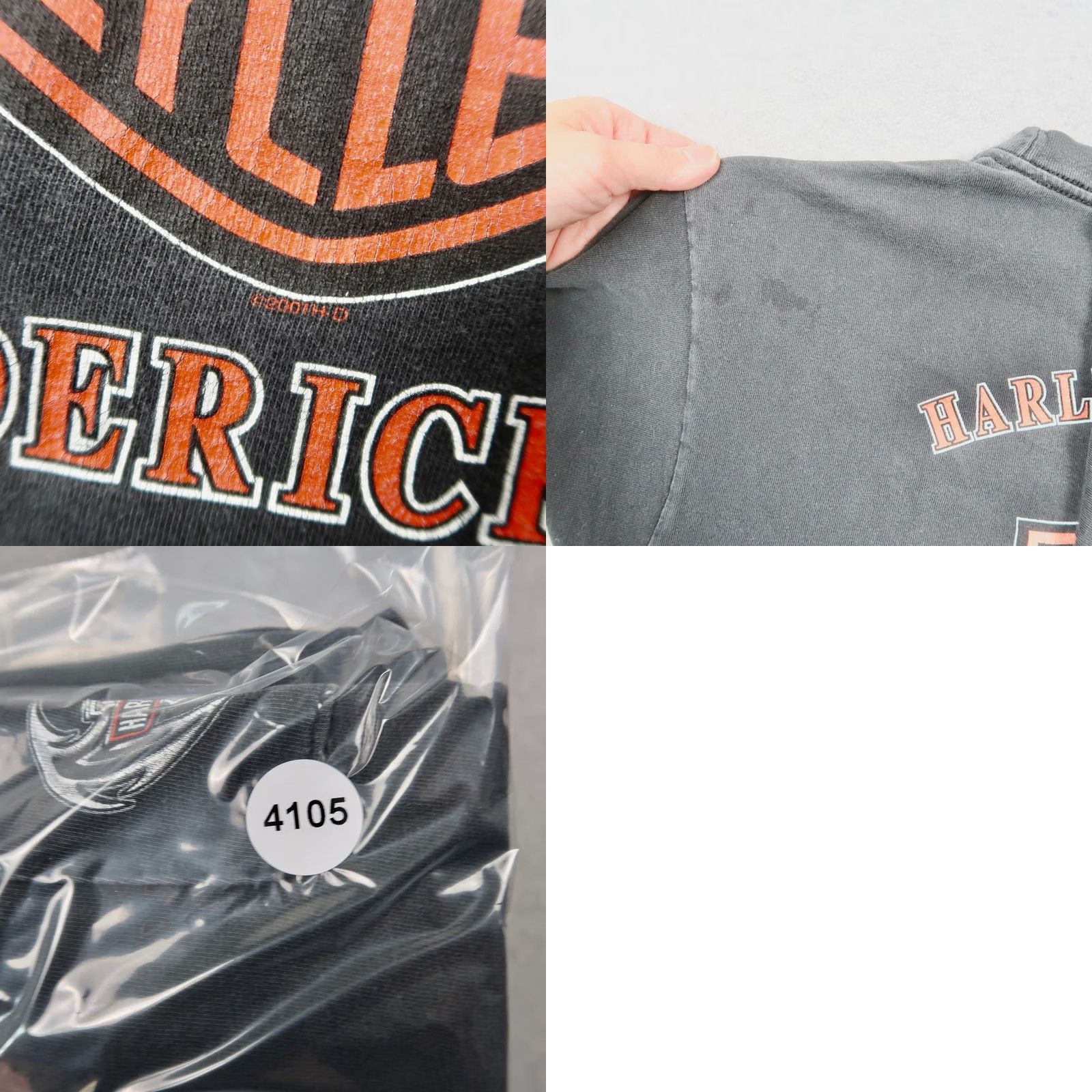 Harley Davidson VINTAGE Harley-Davidson Black Tribal Wing Pocket T-Shirt Large Mens 2000s Faded Size US L / EU 52-54 / 3 - 10 Thumbnail