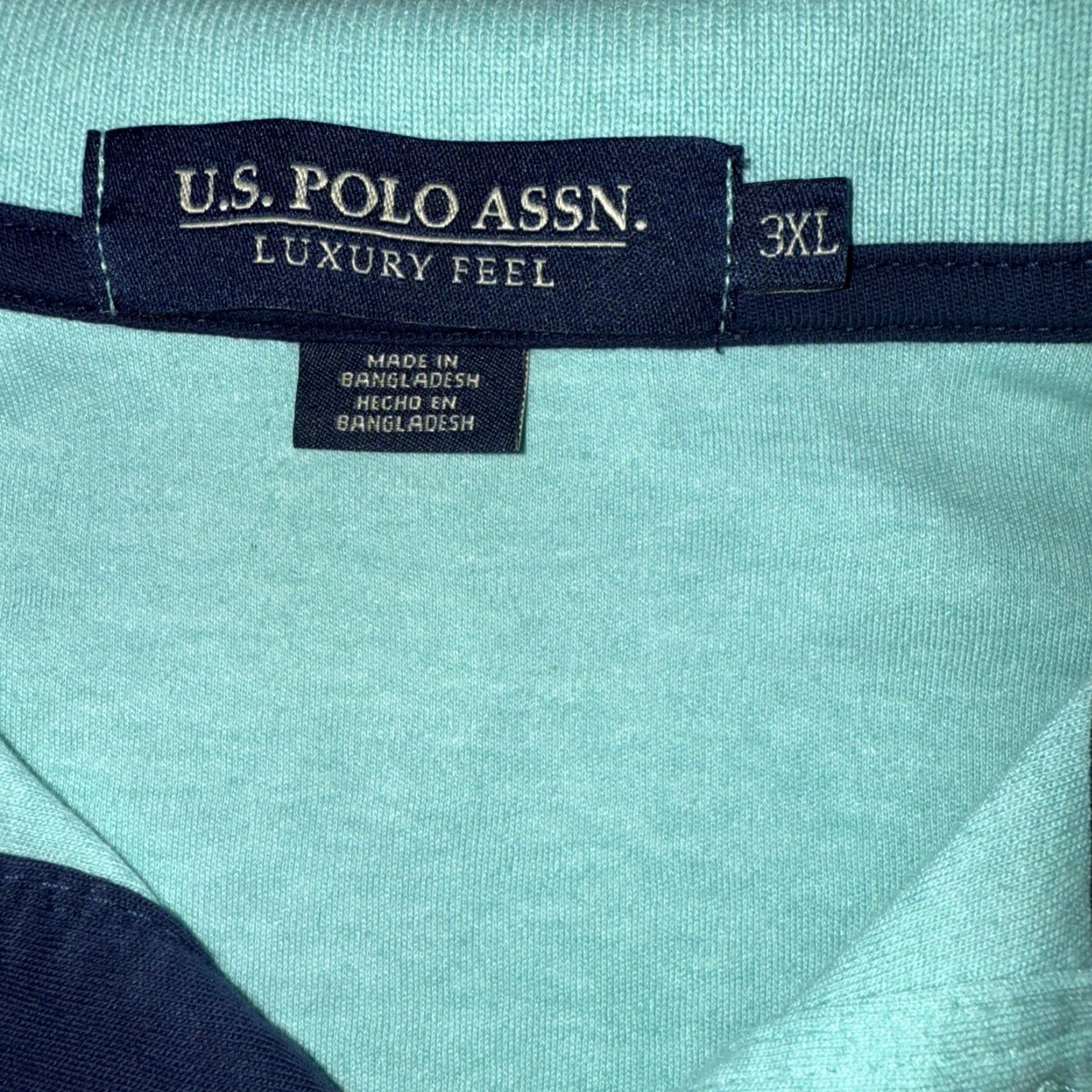 U.S. Polo Assn. U.S. POLO ASSN. Luxury Feel Men’s Teal Green Big & Tall Short Sleeve Shirt 3XL Size US XXL / EU 58 / 5 - 3 Thumbnail