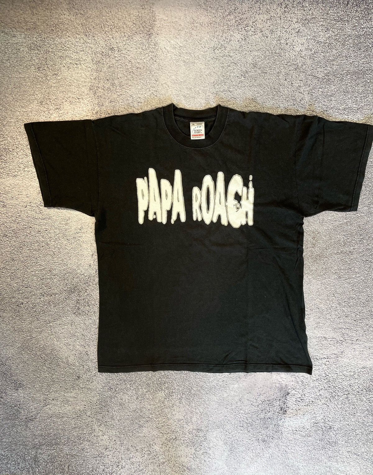 image of Band Tees x Screen Stars Vintage Papa Roach T Shirt XL Black 2000, Men's