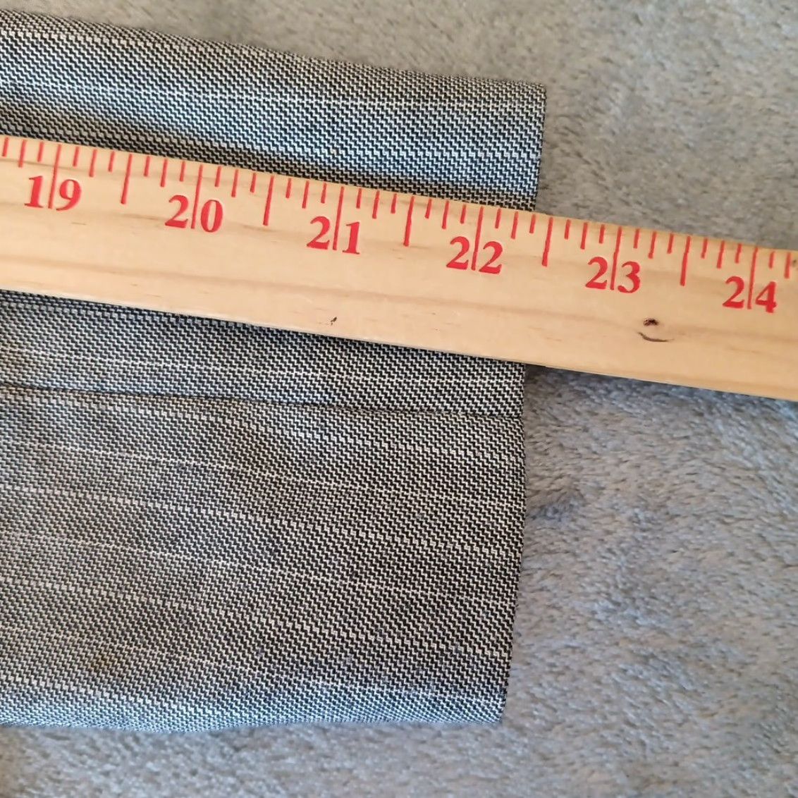 Kasper Kasper Blazer Womens 6P Petite Gray Striped Lined Notch Lapel Single-Breasted Open Long Sleeve Jacket Pant Suit Business Size M / US 6-8 / IT 42-44 - 3 Thumbnail