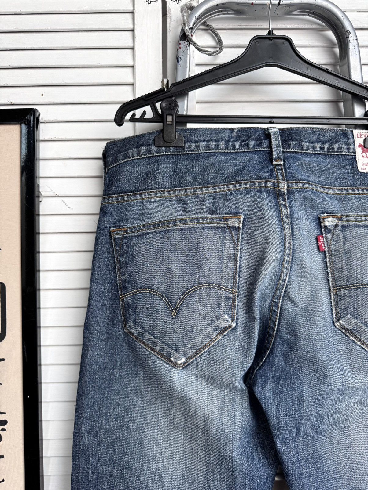 Levi's Vintage Levi’s Western Cowboy Jeans Blue Distressed Denim Size US 36 / EU 52 - 10 Thumbnail