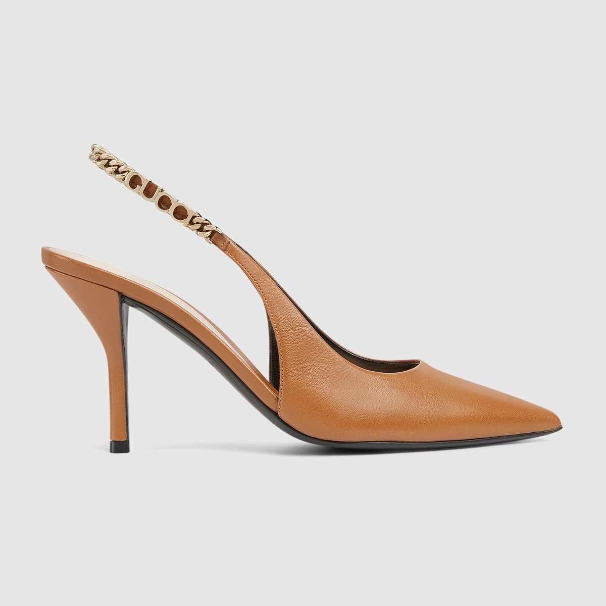 Gucci oc11z1025 Signoria Slingback Pumps in Light Brown Size US 11.5 / IT 41.5 - 1 Thumbnail