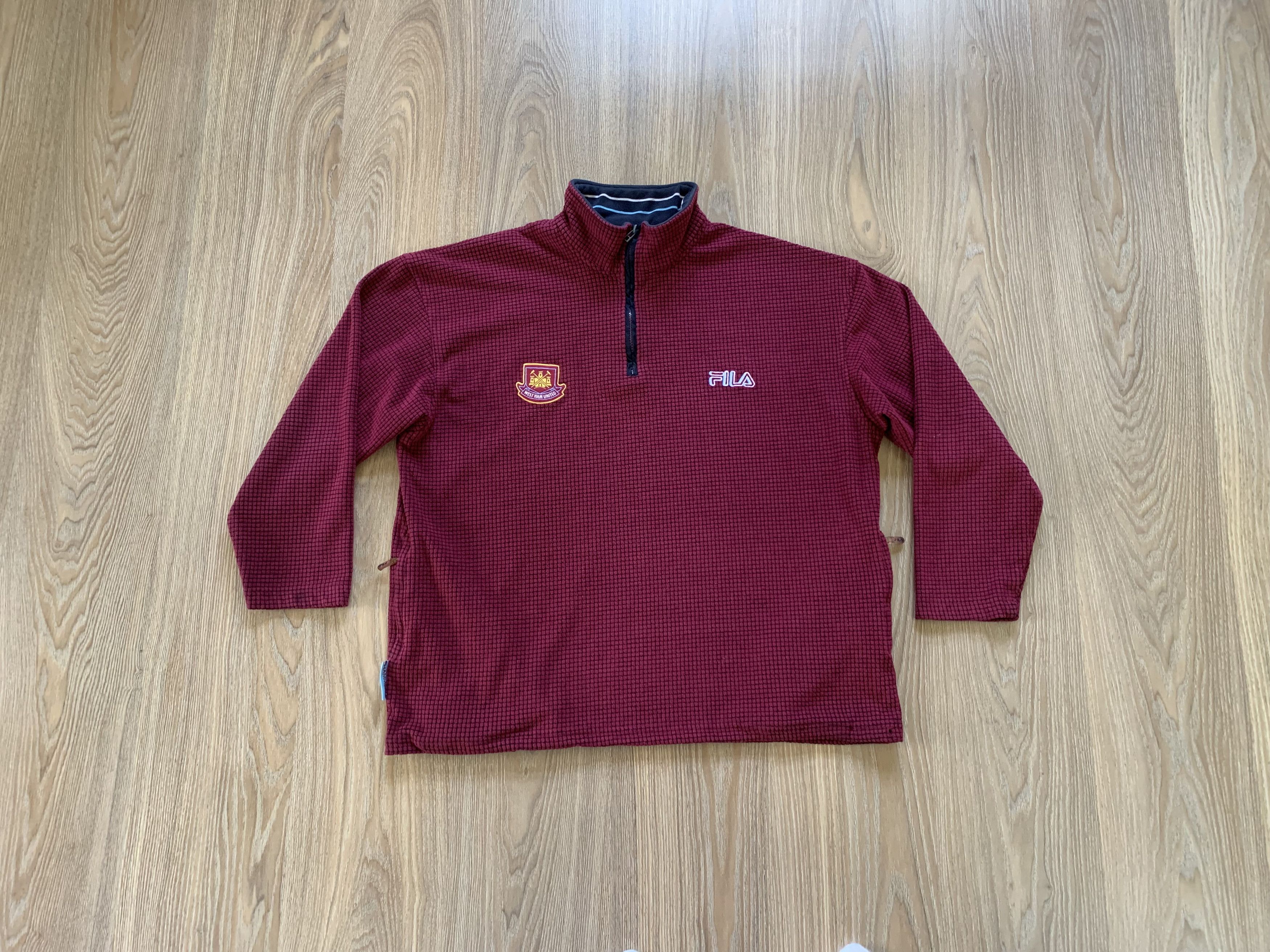 Fila × Vintage Fila Vintage West Ham United Soccer Football Fleece Size US XL / EU 56 / 4 - 1 Thumbnail