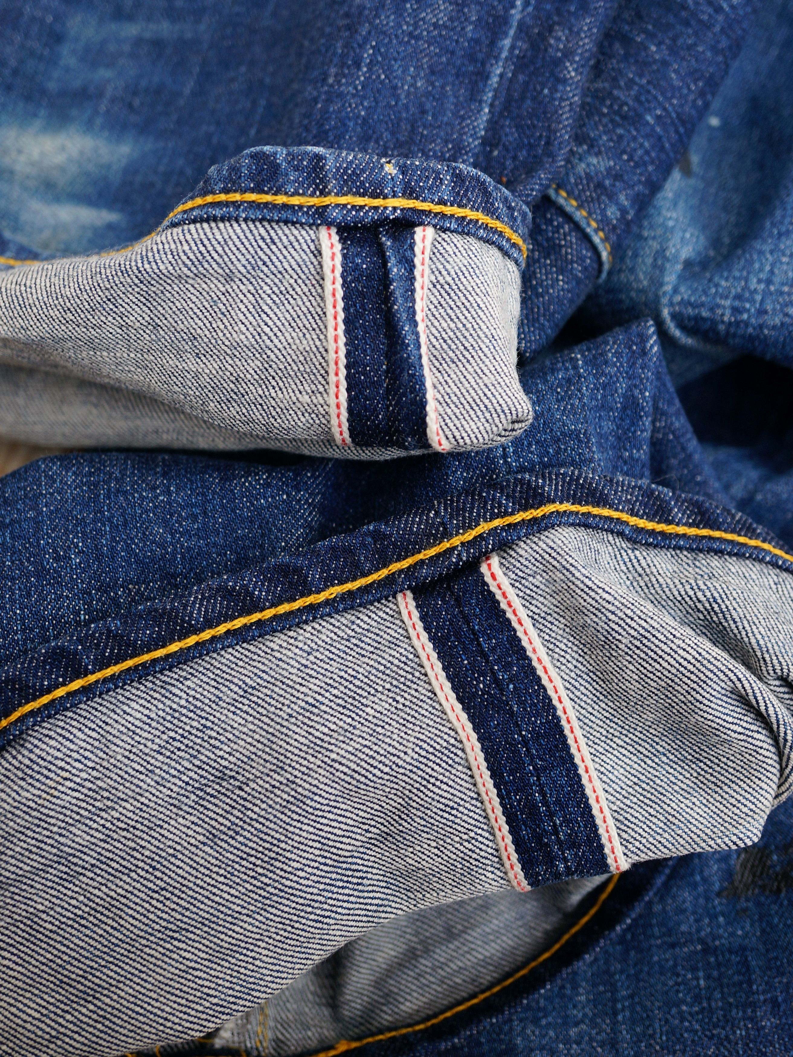 Japanese Brand Fourthirty Selvedge Splatter Denim Size US 34 / EU 50 - 3 Thumbnail