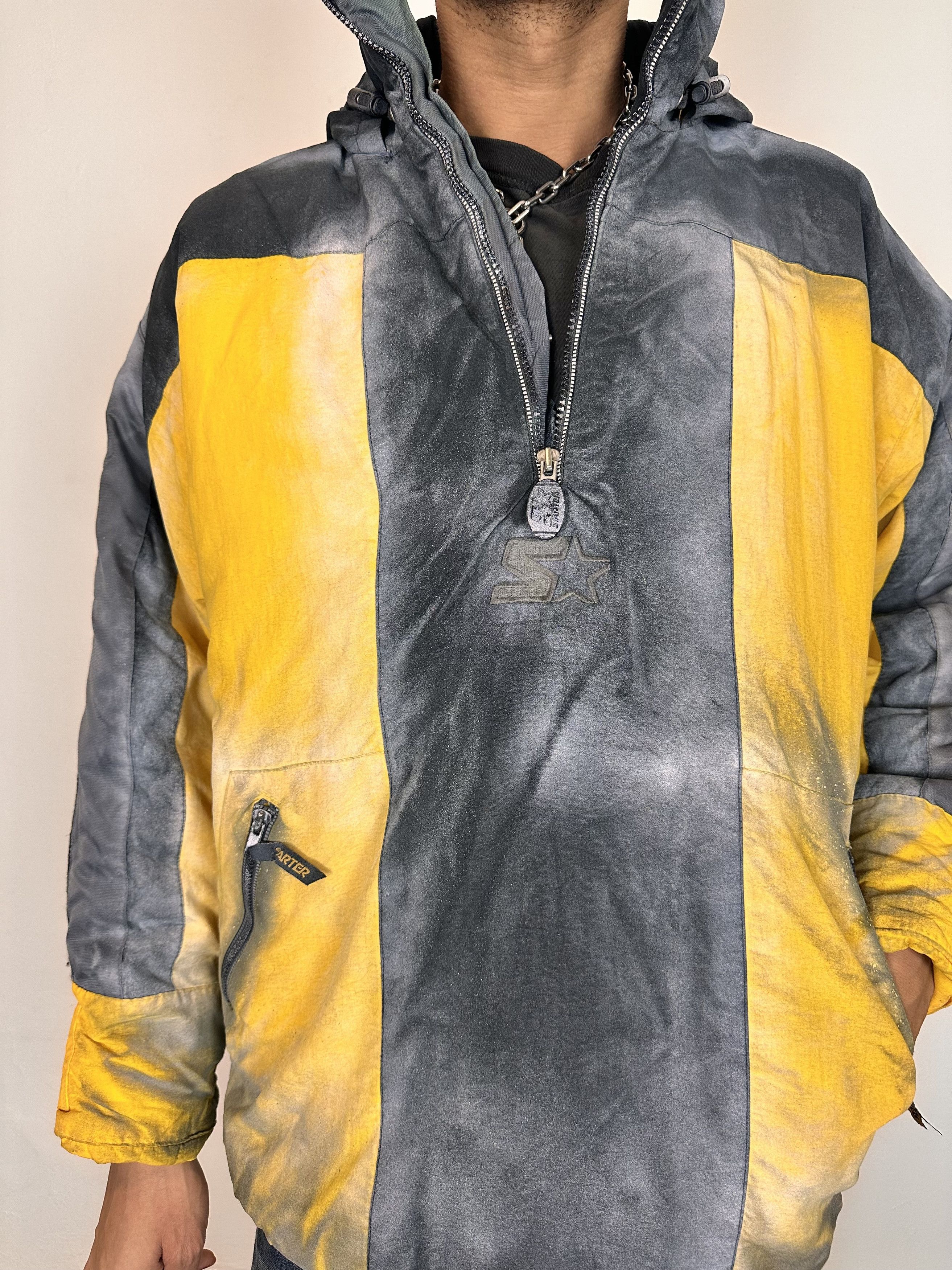 Starter ASTROBOI* x Starter Yellow/Black Nylon Puffer Jacket - XL Size US XL / EU 56 / 4 - 5 Thumbnail