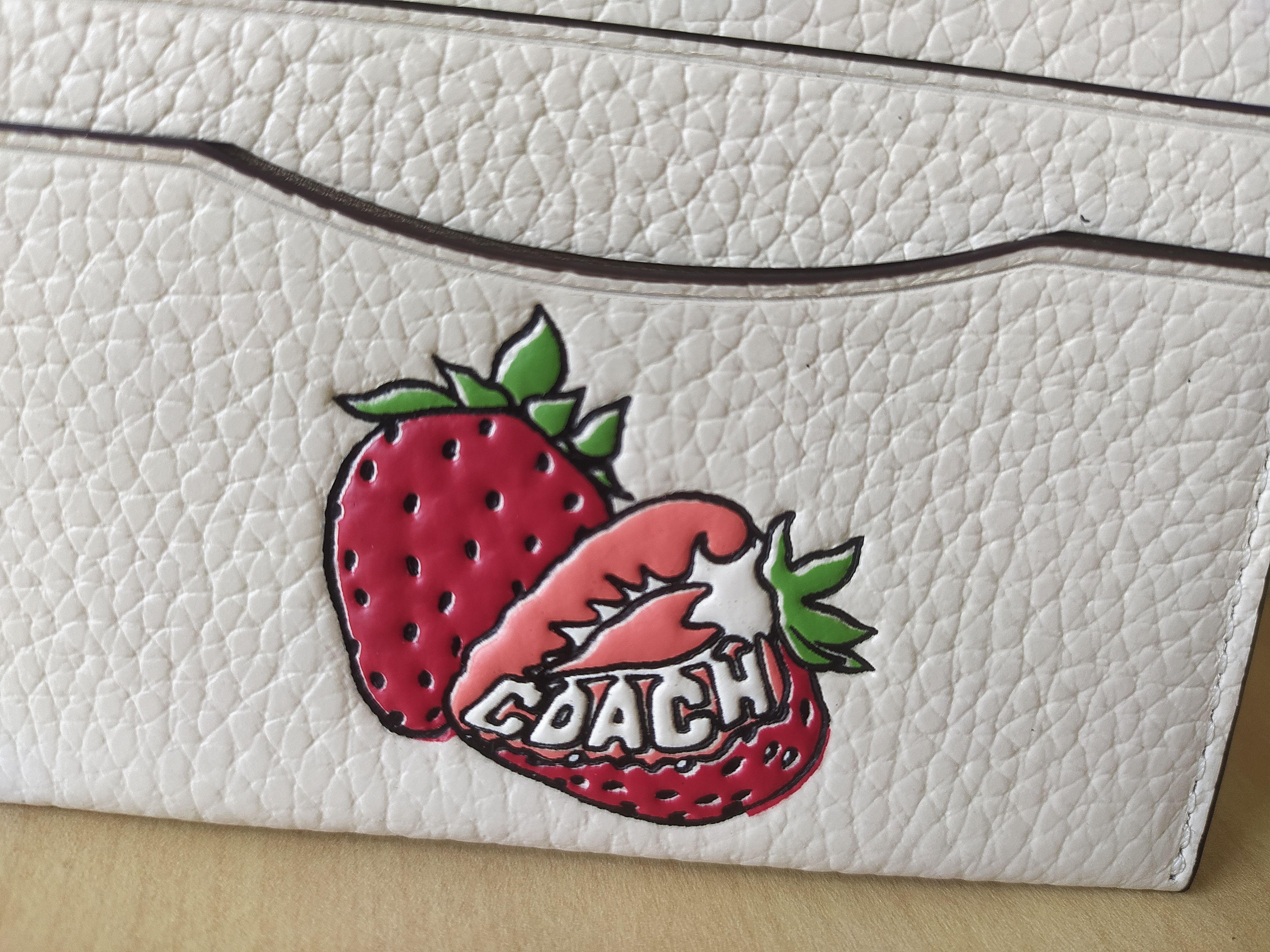 Coach Coach Pebbled Leather Card/ID Holder Free Shipping T/1920 Size ONE SIZE - 4 Thumbnail