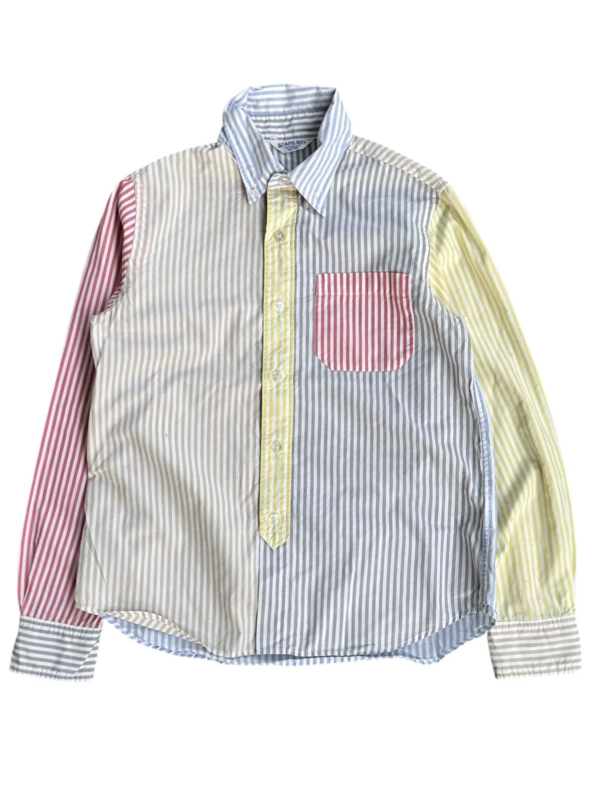 Beams Boy Multicolour Stripes Button Up Shirt