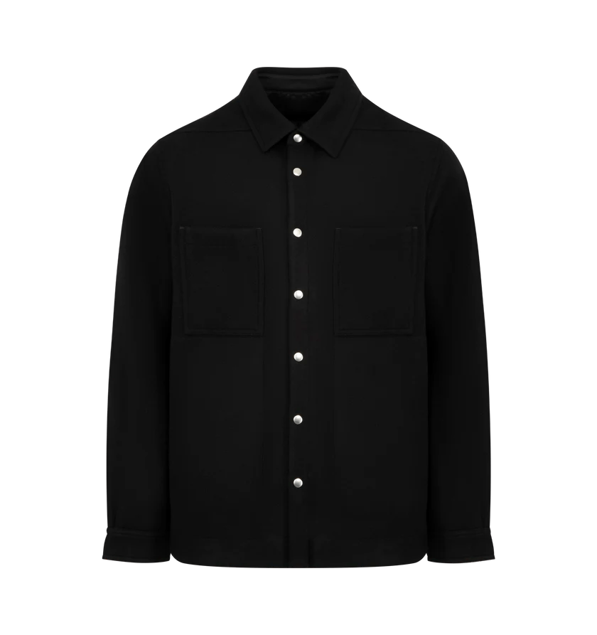 Rick Owens o1h1sh11225 Outershir in Black Size US L / EU 52-54 / 3 - 1 Thumbnail