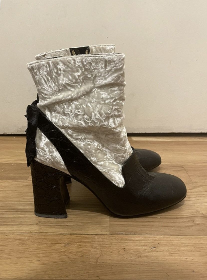 Erdem ERDEM doll bootie shoes black and white Size US 8 / IT 38 - 6 Thumbnail