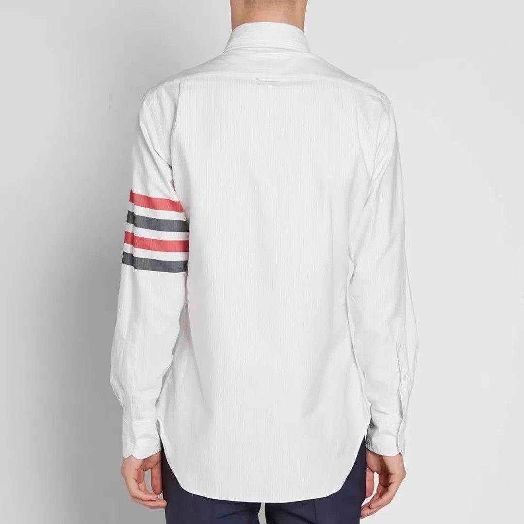 Thom Browne Thom Browne Men's Rare 4-Bar Butterfly Collar Oxford Shirt 1 Size US S / EU 44-46 / 1 - 8 Thumbnail