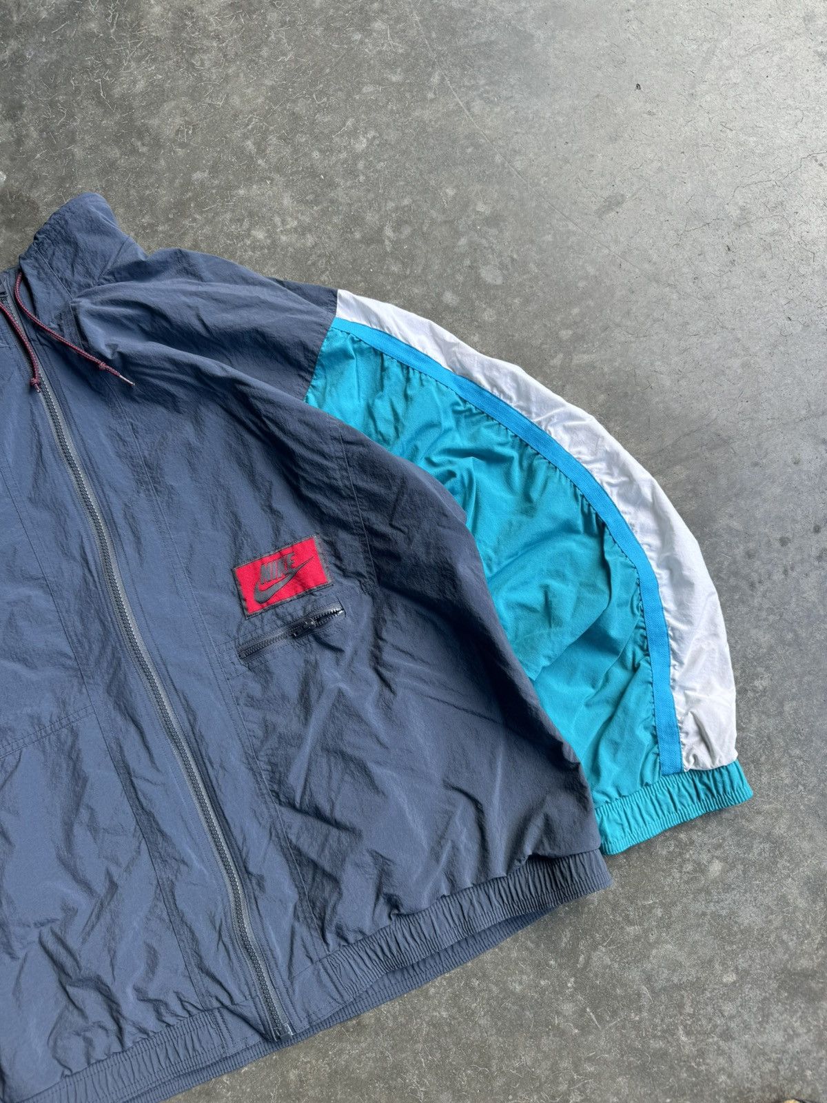Nike 80s Nike Multi-Colored Streetwear Rare Windbreaker Size US XL / EU 56 / 4 - 5 Thumbnail