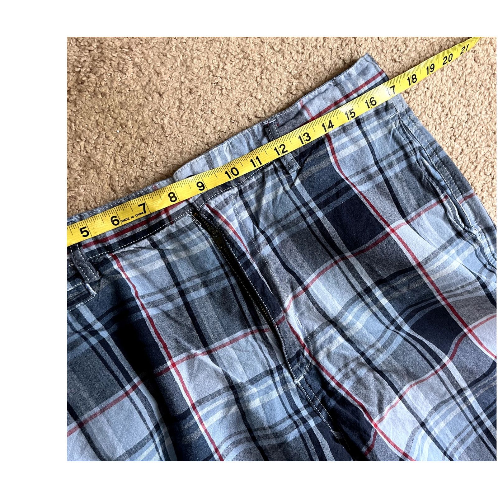 Chaps Men's Blue Plaid Chaps Shorts 34 Size US 34 / EU 50 - 3 Thumbnail