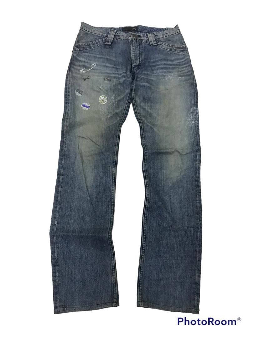 Hysteric Glamour 💥Vtg Japanese Roarguns Japan Art Denim Size US 31 - 1 Thumbnail