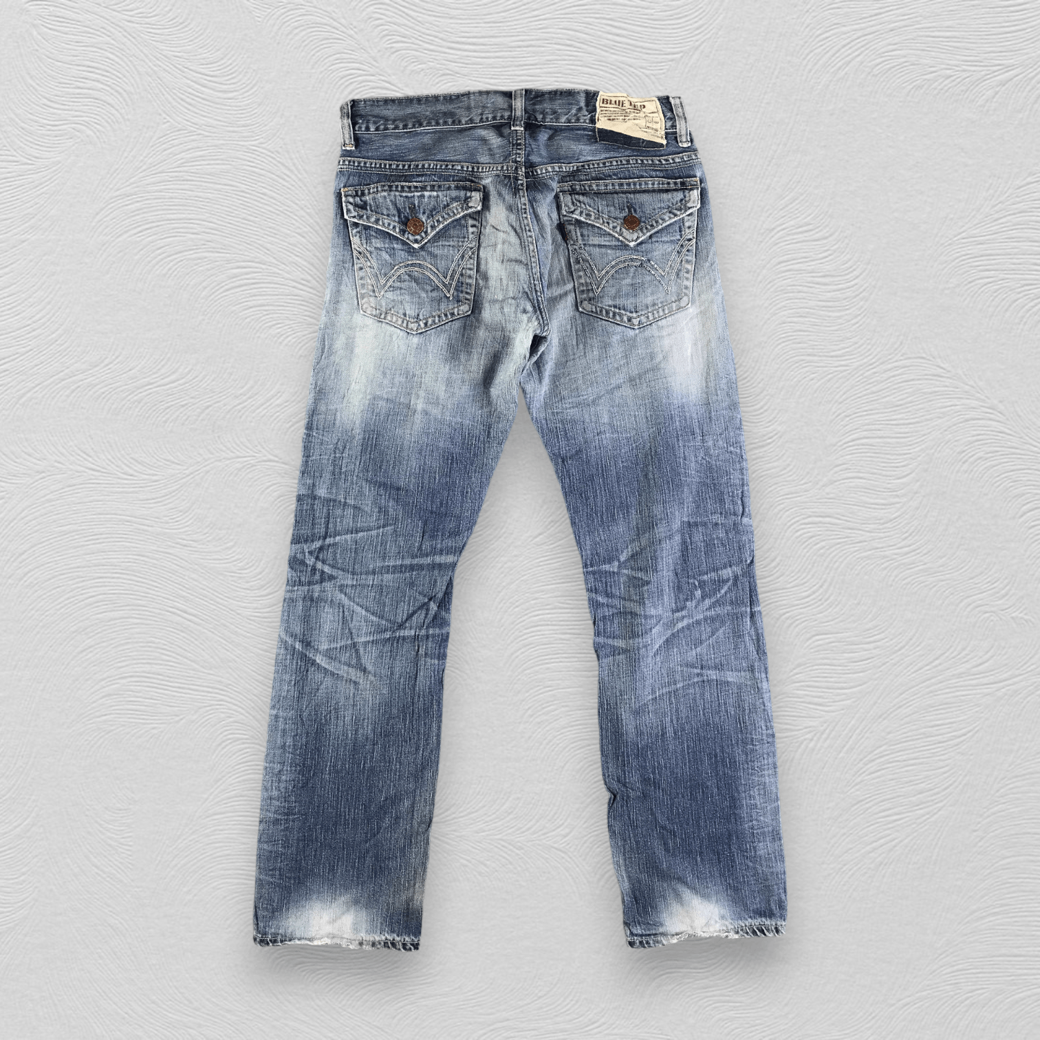 Edwin Vintage Edwin Blue Trip Jeans Distress Denim KJ3081 Size US 32 / EU 48 - 2 Thumbnail