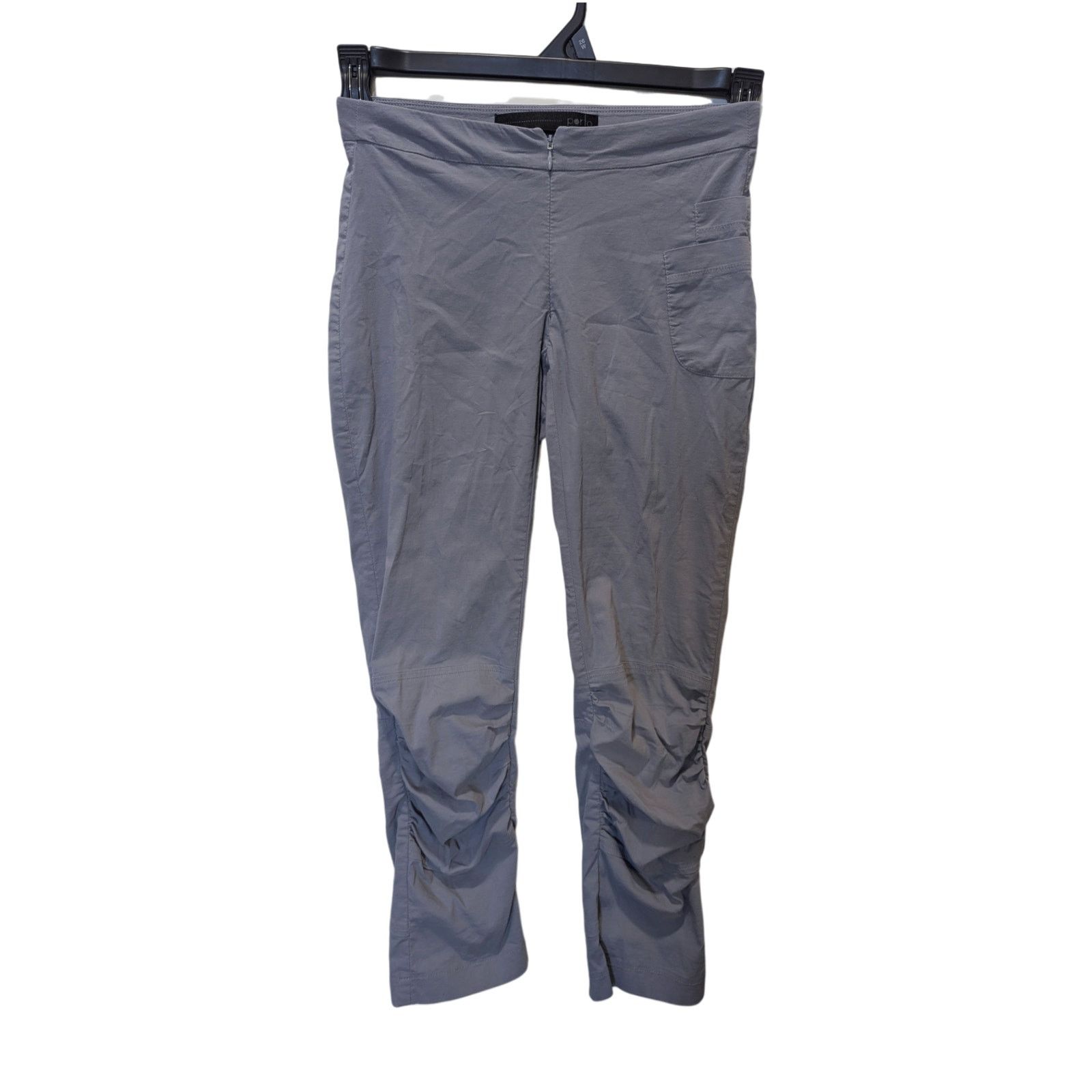 Other Porto Blue Gray Ruched Capri Pants Size 0 Size 25" / US 0 / IT 36 - 2 Thumbnail