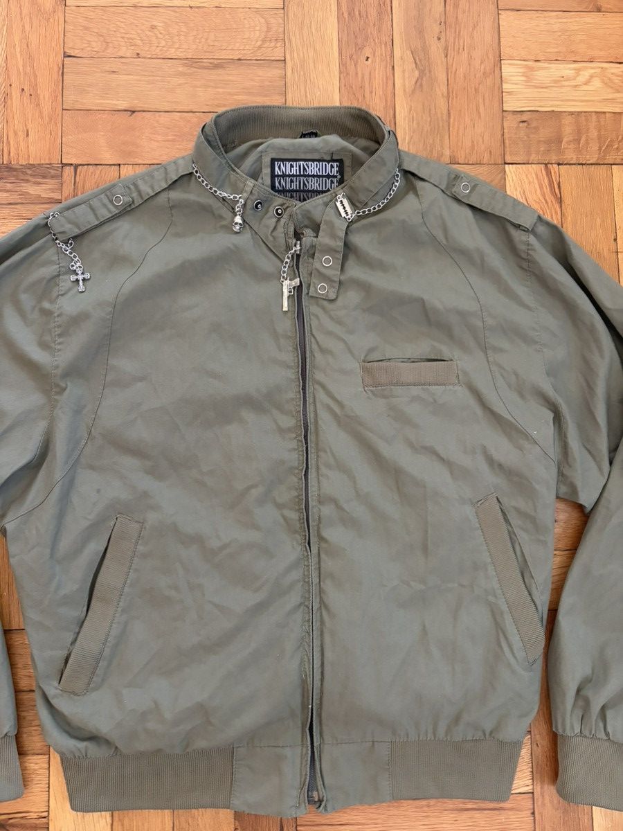 Japanese Brand Vintage Knightsbridge Bomber Jacket Chain Hardware Size US L / EU 52-54 / 3 - 6 Thumbnail