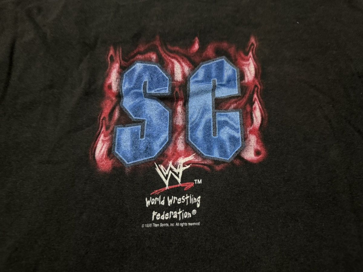 Vintage Vintage 90s WWF Stone Cold 1998 T-Shirt Size US XL / EU 56 / 4 - 5 Thumbnail