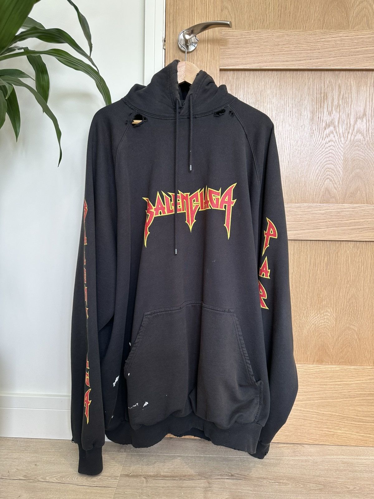 Balenciaga Balenciaga metal hoodie Size US M / EU 48-50 / 2 - 7 Thumbnail
