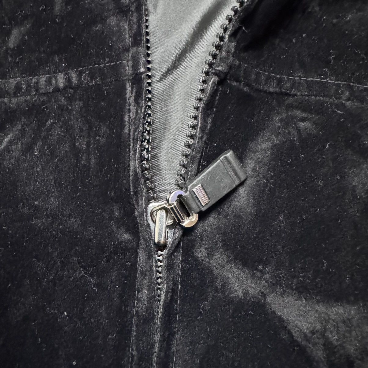 Japanese Brand Sugared Japan Black Velvet Faux Fur Hooded Jacket Size US M / EU 48-50 / 2 - 15 Thumbnail