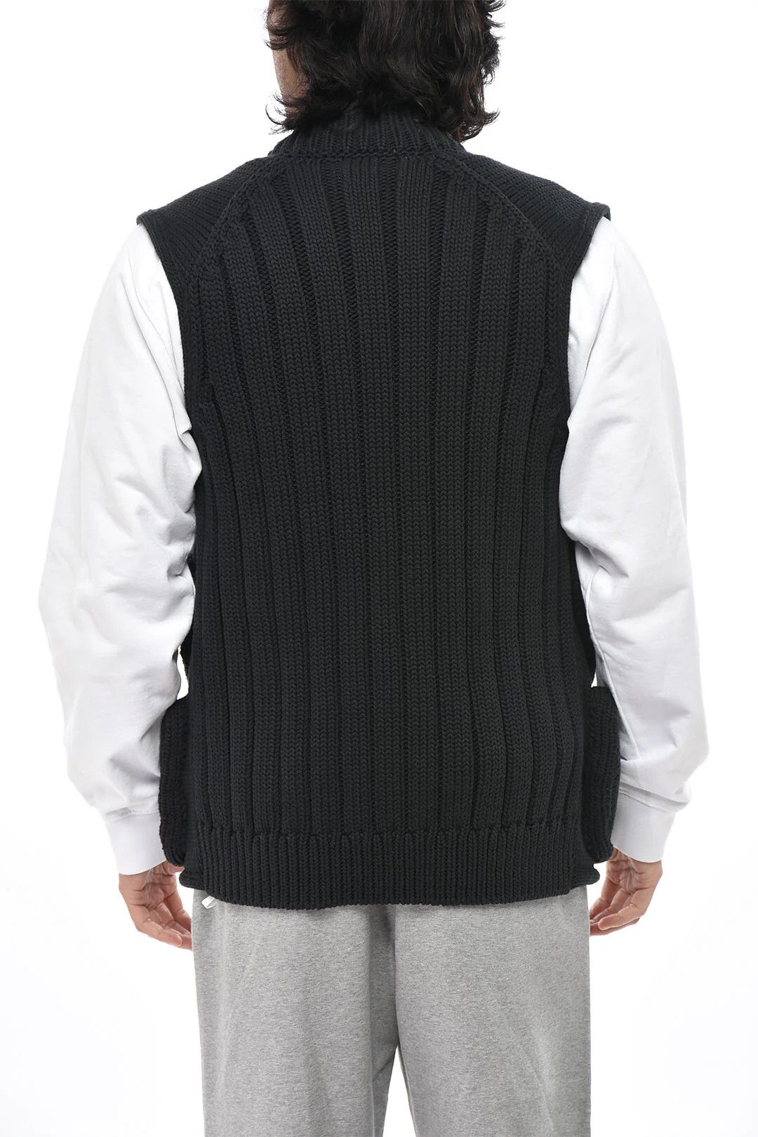 Off-White og1mm0426 Zip-up Knit Vest in Black Size US S / EU 44-46 / 1 - 2 Thumbnail