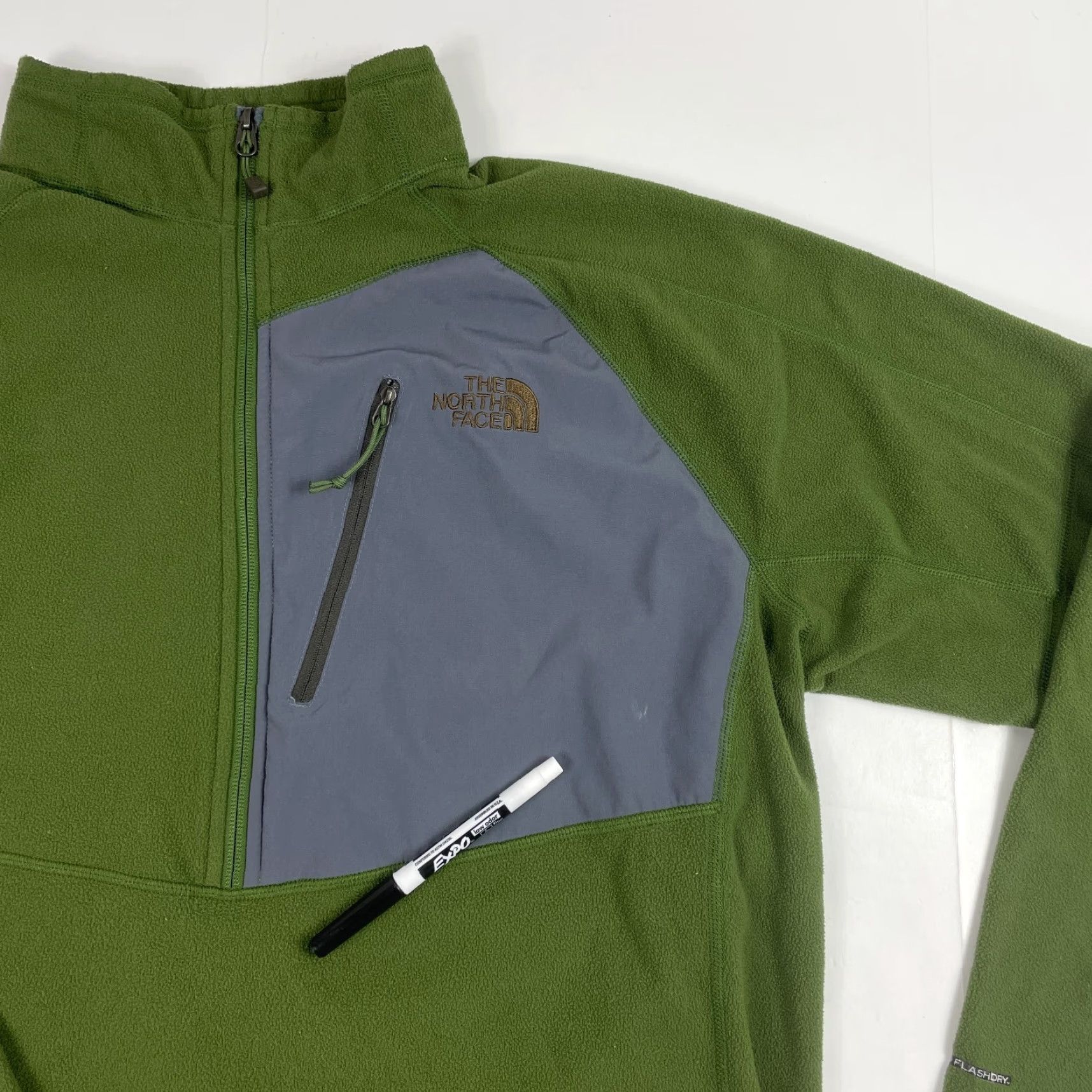 The North Face The North Face Jacket Mens XL Green Flashdry Fleece 1/4 Zip Size US XL / EU 56 / 4 - 3 Thumbnail