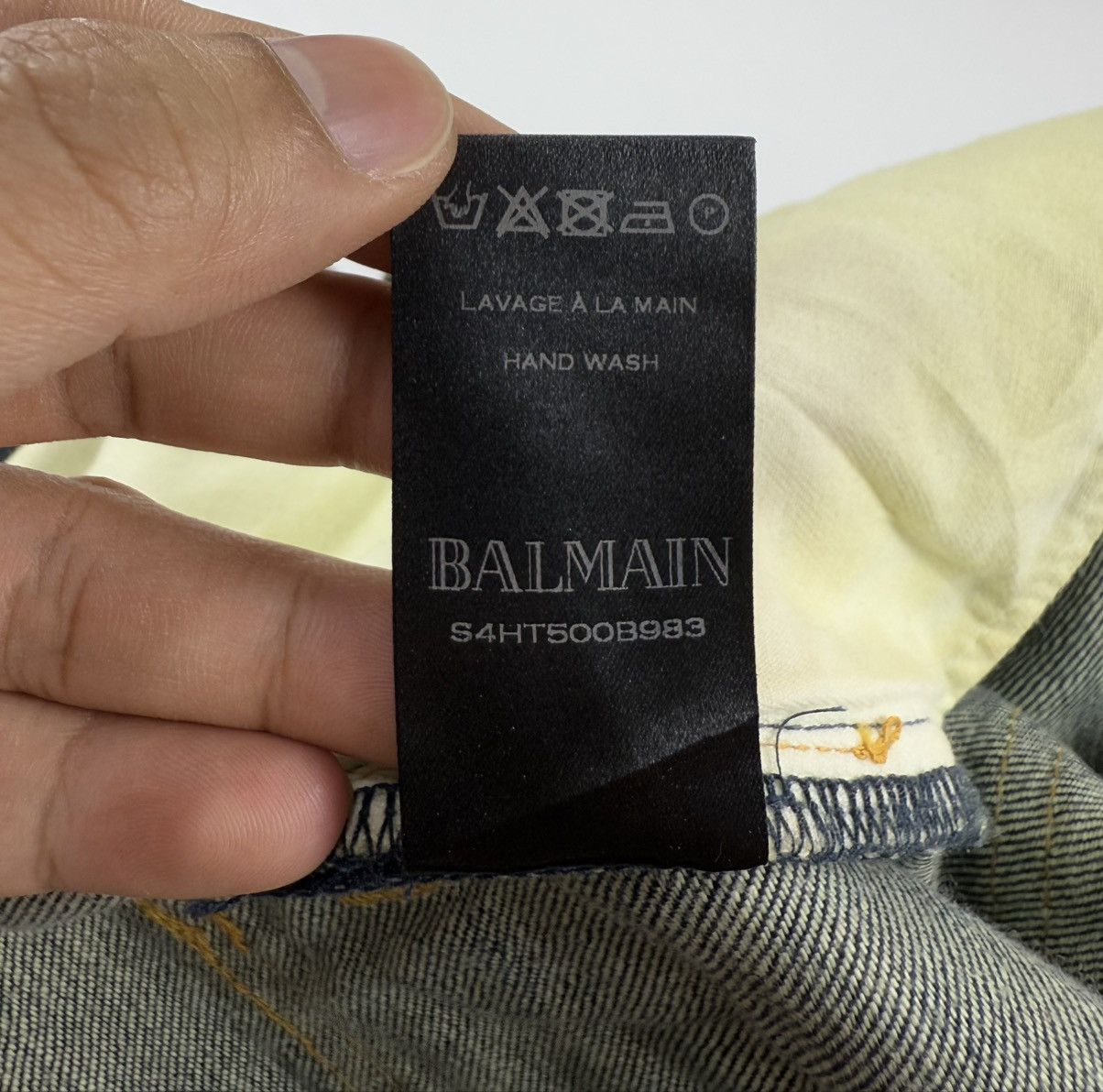 Balmain Balmain Biker Denim Size US 31 - 12 Thumbnail