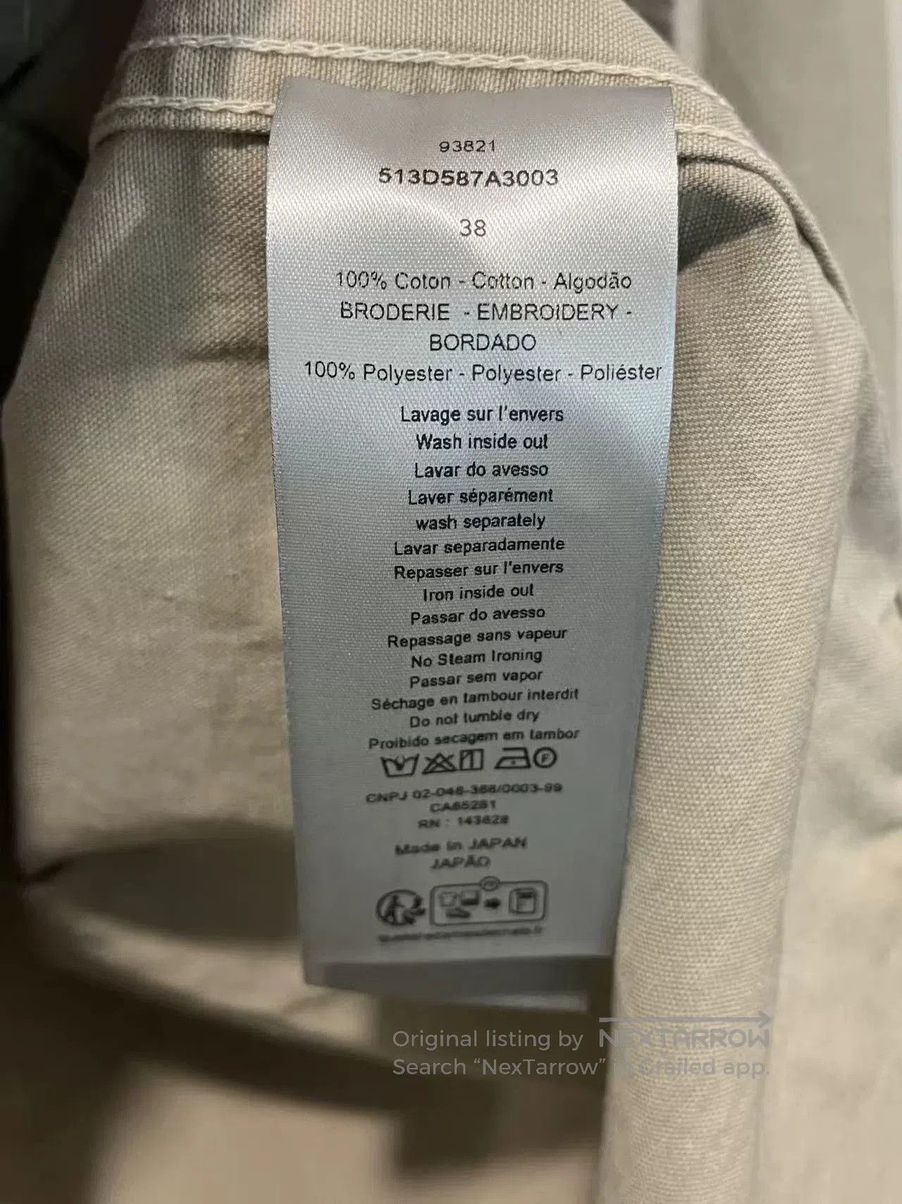 Dior Dior Embroidered Logo Denim Shirt Jacket. Size US M / EU 48-50 / 2 - 6 Thumbnail