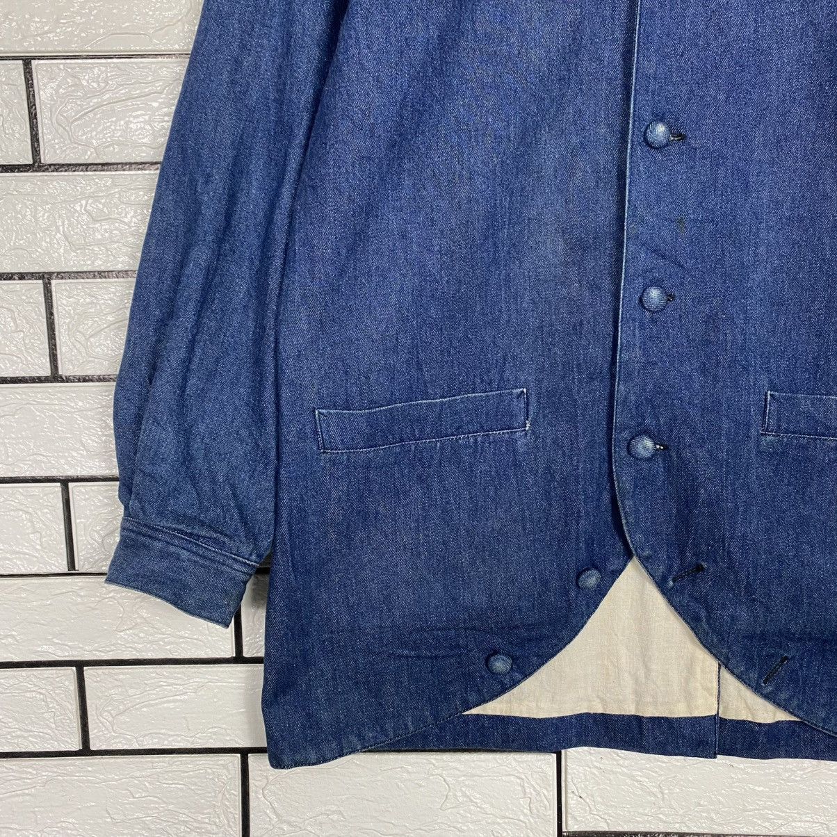 Indigo 🔥HICKORY CHORE DENIM JACKET HIKOOSEN ISSEY MIYAKE Size US M / EU 48-50 / 2 - 4 Thumbnail