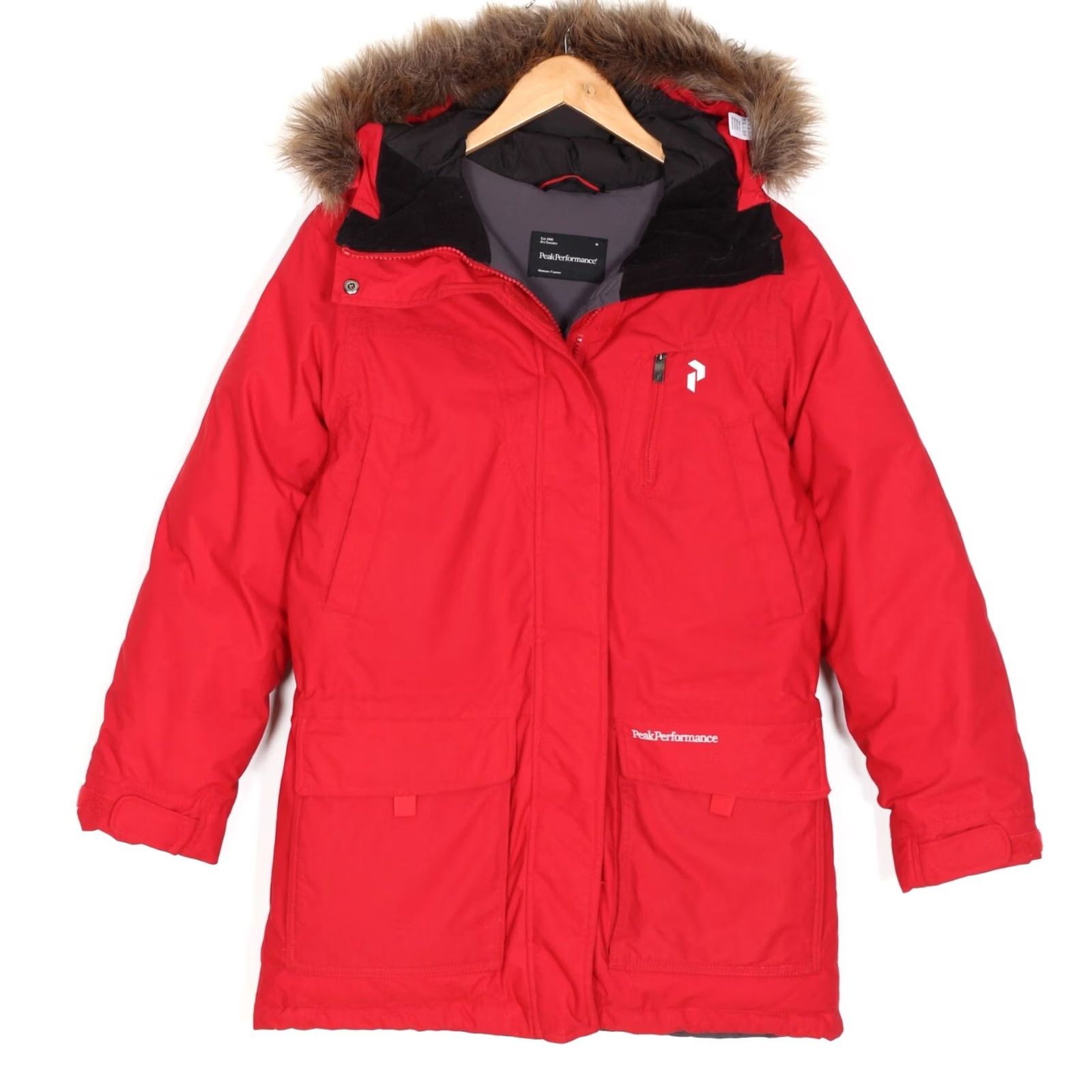 Peak Performance VINTAGE Peak Performance Down Parka Jacket Women Size M Fur Hooded Waterproof MJ5498 Size M / US 6-8 / IT 42-44 - 2 Thumbnail