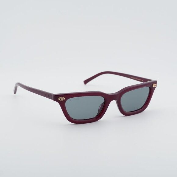 Gucci Gucci GG1944S 003 Sunglasses Plum Rectangle Frame Size ONE SIZE - 1 Thumbnail