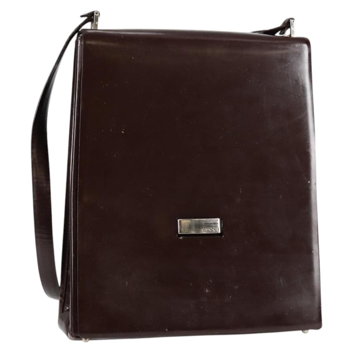 Gucci GUCCI Shoulder Bag Patent Leather Brown Silver 002 2046 002 Size ONE SIZE - 1 Thumbnail