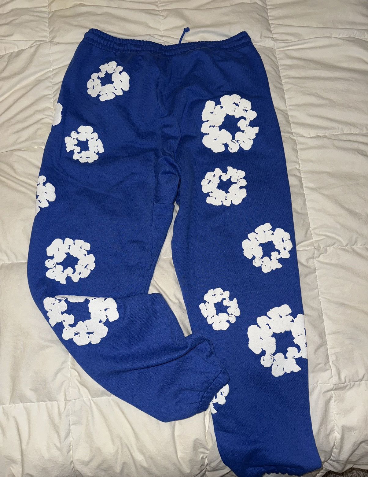 image of Denim Tears Sweatpants in Blue, Men's (Size 36)