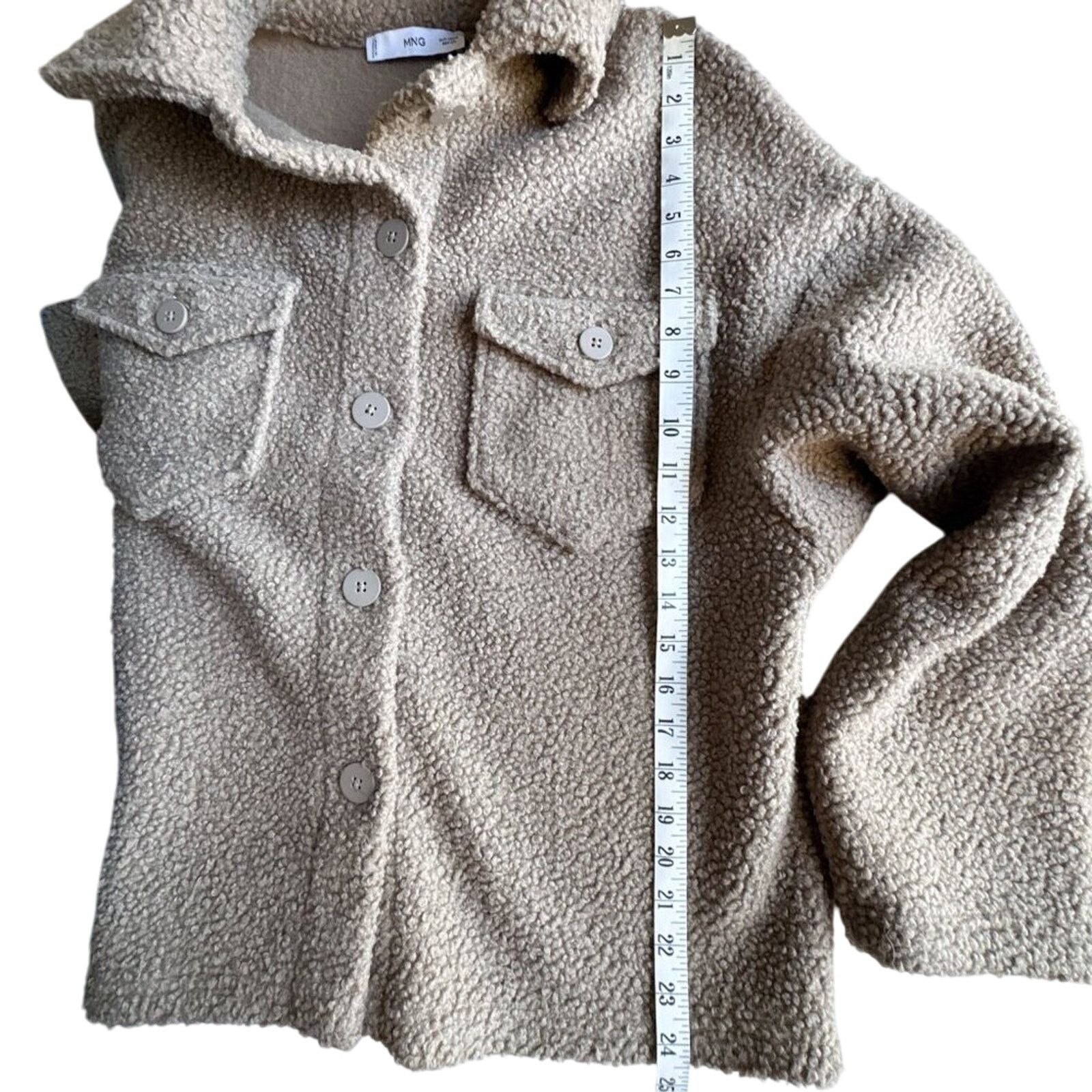 Mango Mango Boucle Faux Shearling Collar Jacket Womens Small Size S / US 4 / IT 40 - 14 Thumbnail