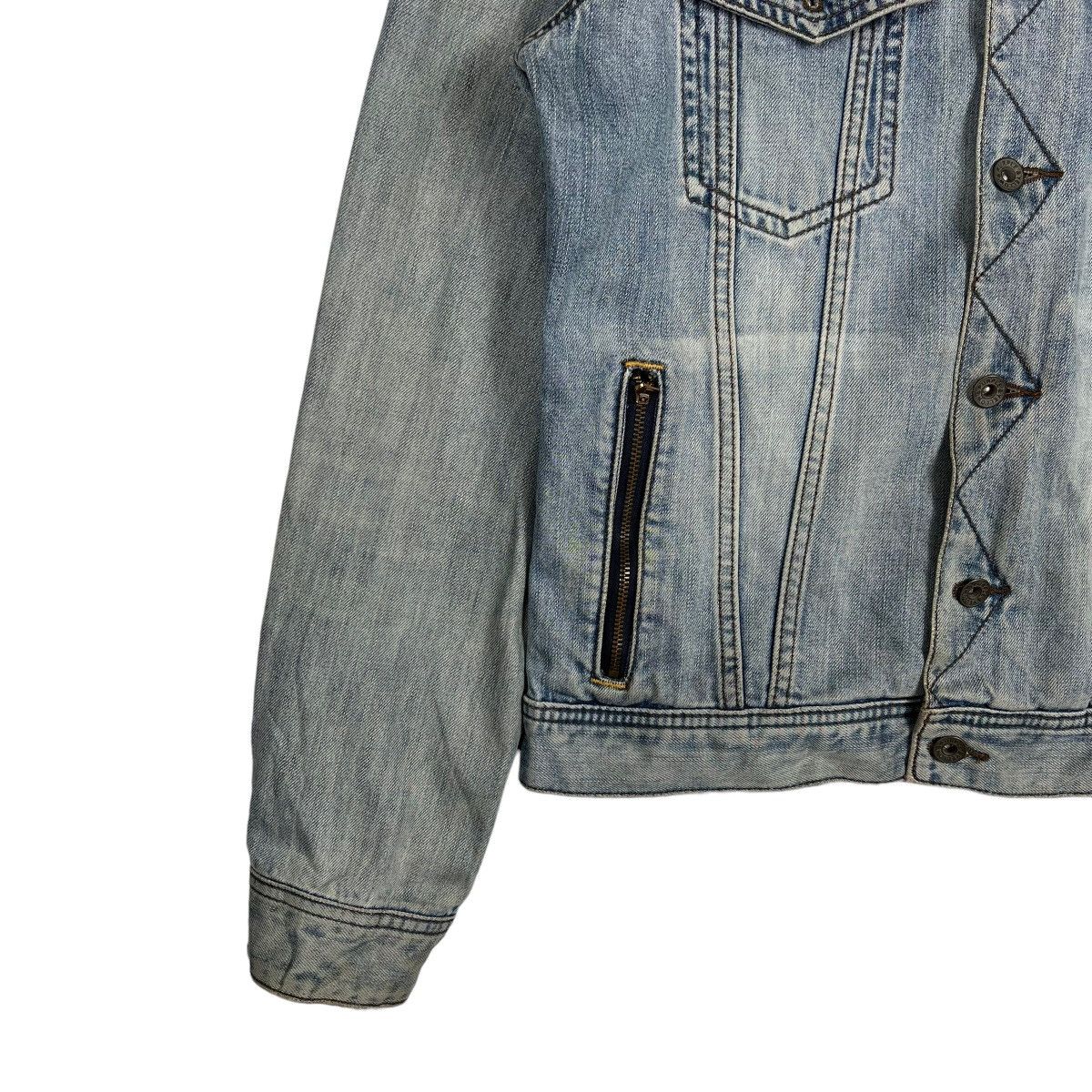 Japanese Brand 🔥 PUPPLE & YELLOW TRUCKER DENIM JACKET Size US M / EU 48-50 / 2 - 5 Thumbnail