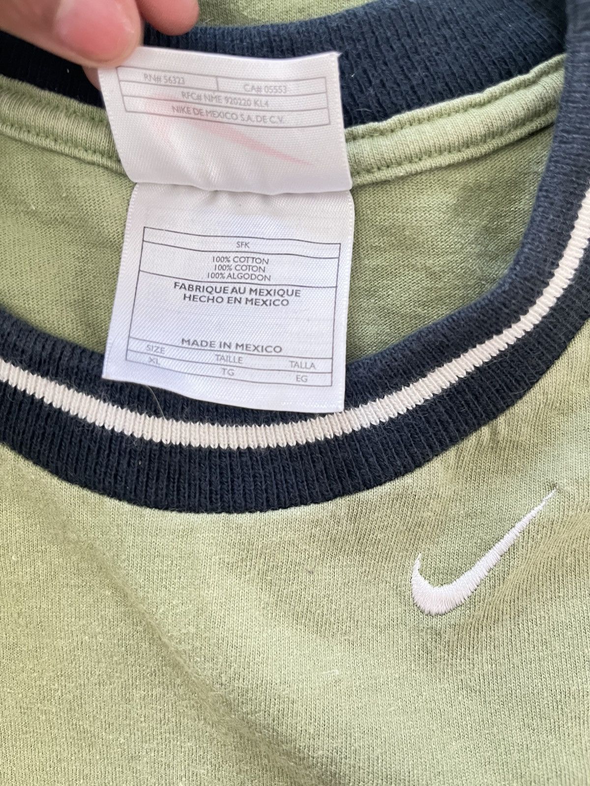 Nike 90's NIKE MINI SWOOSH Size XL Vintage T-Shirts / G2090T Size US XL / EU 56 / 4 - 5 Thumbnail