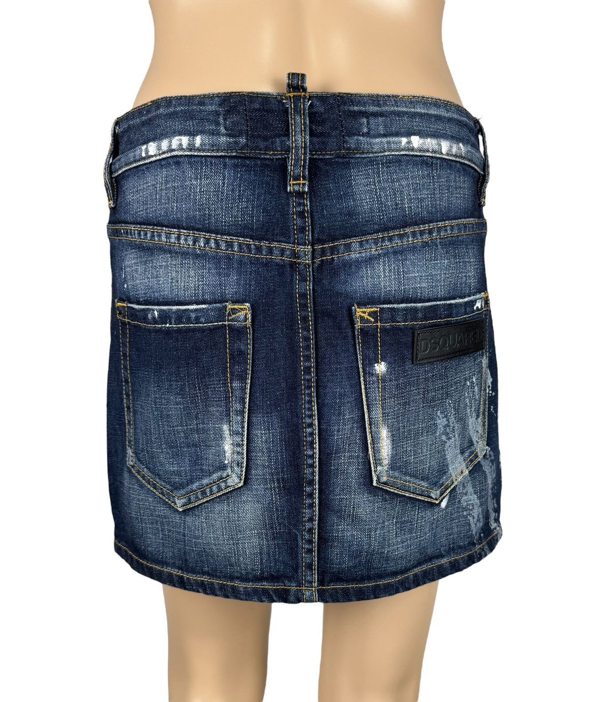 Dsquared2 Daquared Denim Mini Skirt Logo size XS Distressed Size 26" / US 2 / IT 38 - 11 Thumbnail