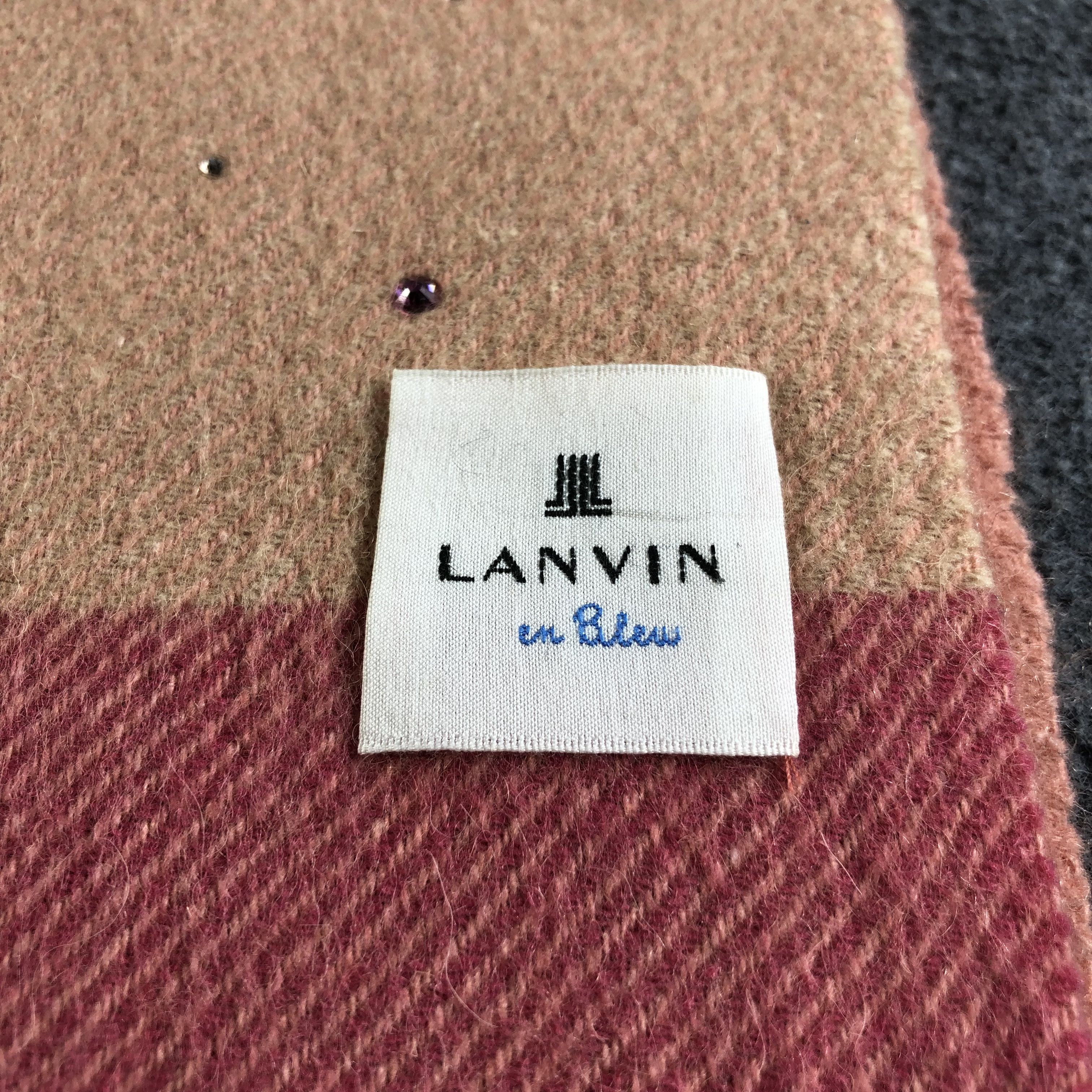 Lanvin Lanvin Wool Scarf Muffler Neckwear V2527 Size ONE SIZE - 4 Thumbnail
