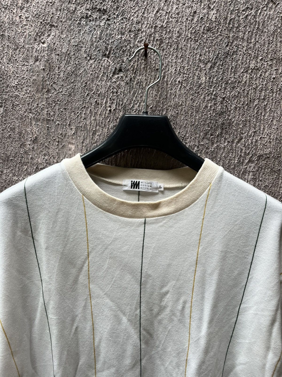 Issey Miyake Vintage Issey Miyake Stripe Tshirt Size US L / EU 52-54 / 3 - 5 Thumbnail