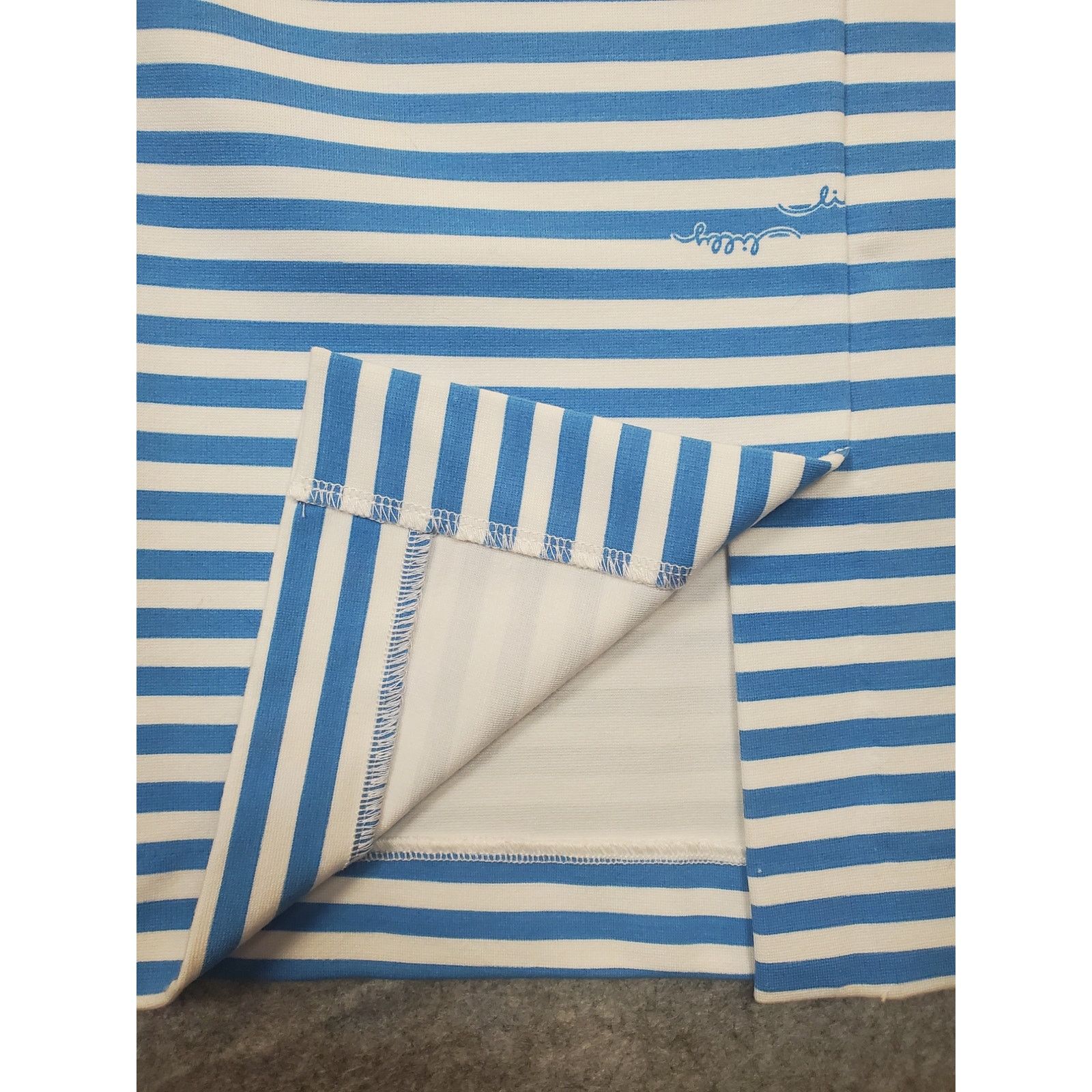 Lilly Pulitzer Women's Lilly Pulitzer S Blue & White Striped Pencil Skirt Size 26" / US 2 / IT 38 - 3 Thumbnail