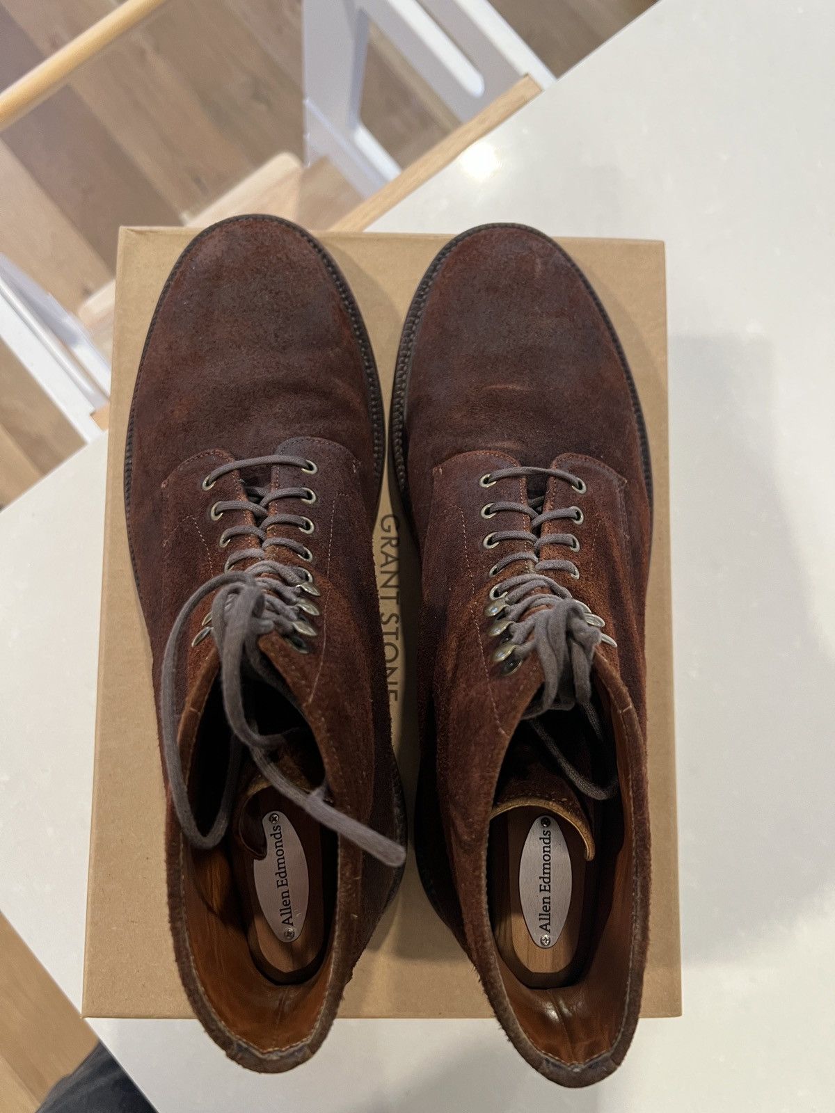 Grant Stone Grant Stone Edward Boot Dark Oak Roughout 11.5E Size US 11.5 / EU 44-45 - 4 Thumbnail
