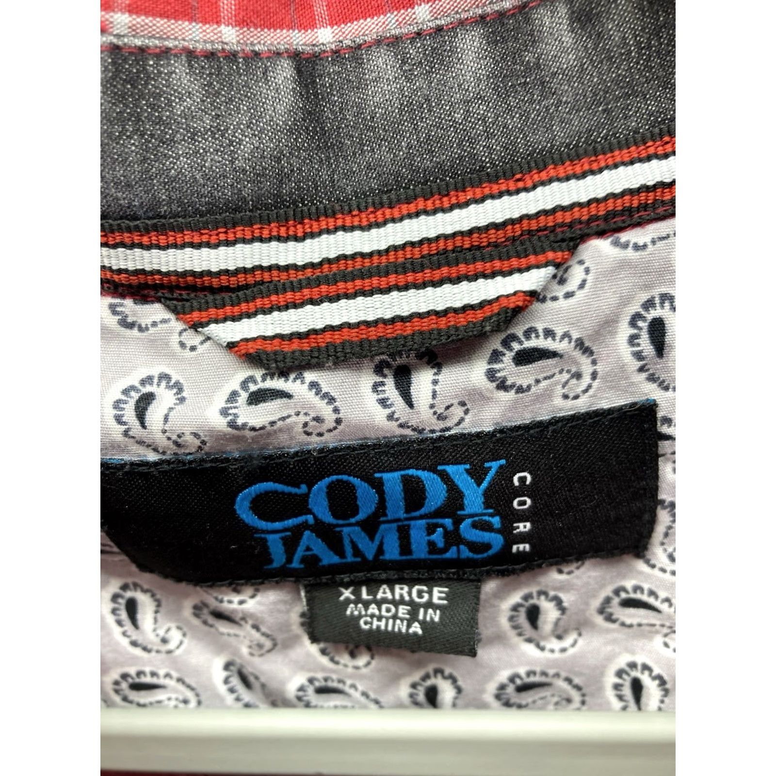Cody James Cody James Western Shirt Men XL Red Check Long Sleeve Button Cotton Rodeo Size US XL / EU 56 / 4 - 5 Thumbnail