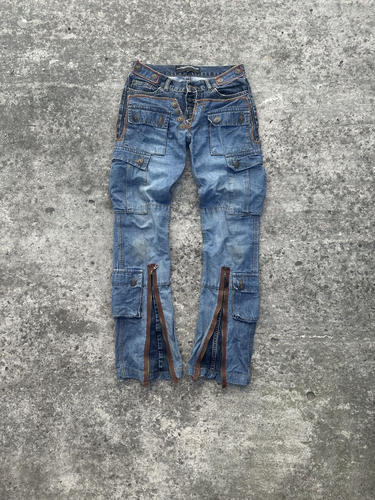 Vintage Y2K Vintage Cargo Jeans Streetwear Rare Casual VTg USA S Alt Size 27" / US 4 / IT 40 - 2 Thumbnail