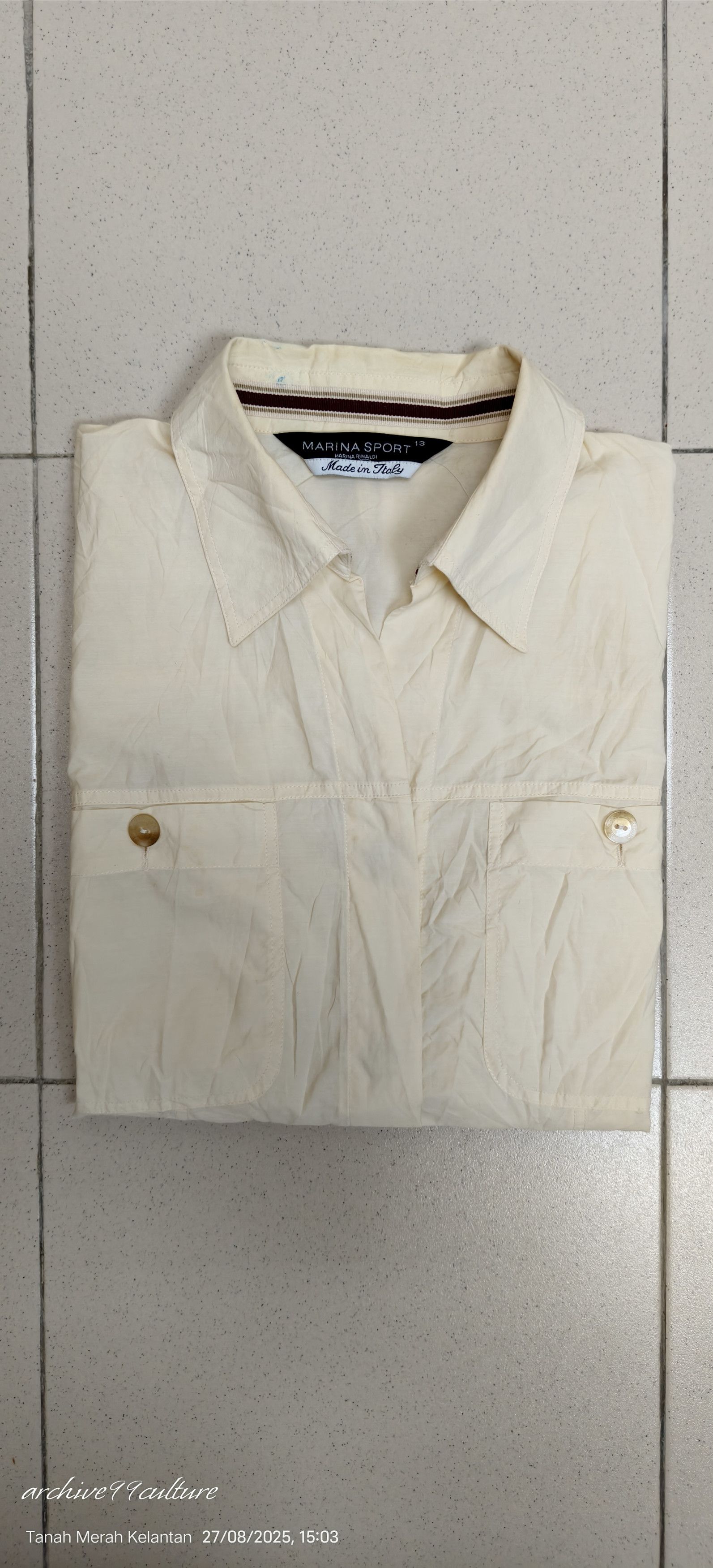 Marina Rinaldi Marina Rinaldi Marina sport button flap shirt Size L / US 10 / IT 46 - 13 Thumbnail
