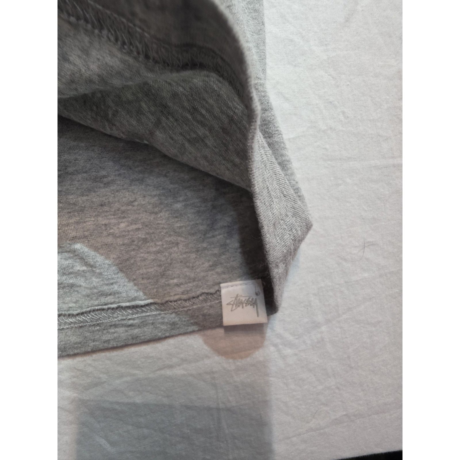 Stussy Stussy Men's Size Medium Grey Blank Short Sleeve T-Shirt Size US M / EU 48-50 / 2 - 2 Thumbnail