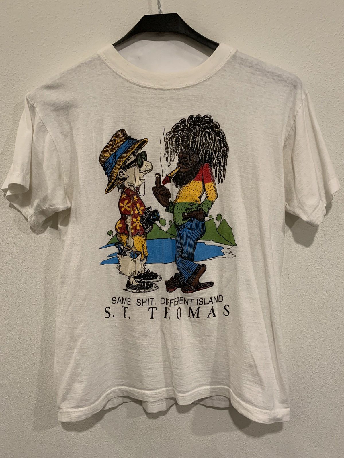 Vintage Vintage 90s St. Thomas Rasta tee Size US M / EU 48-50 / 2 - 1 Thumbnail