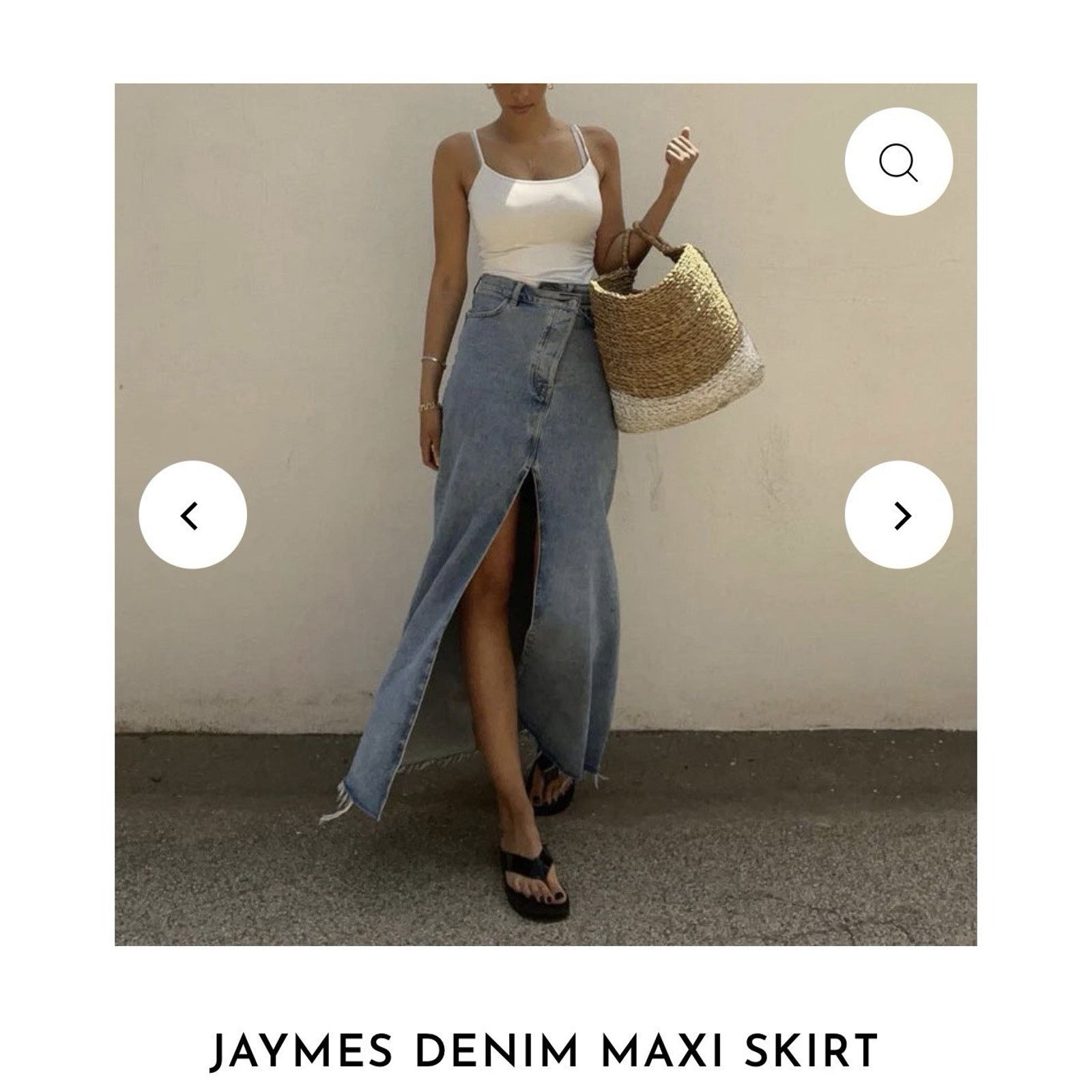 Avenue Avenue Zoe Jaymes Denim Maxi Skirt Size Medium Size 26" / US 2 / IT 38 - 12 Thumbnail