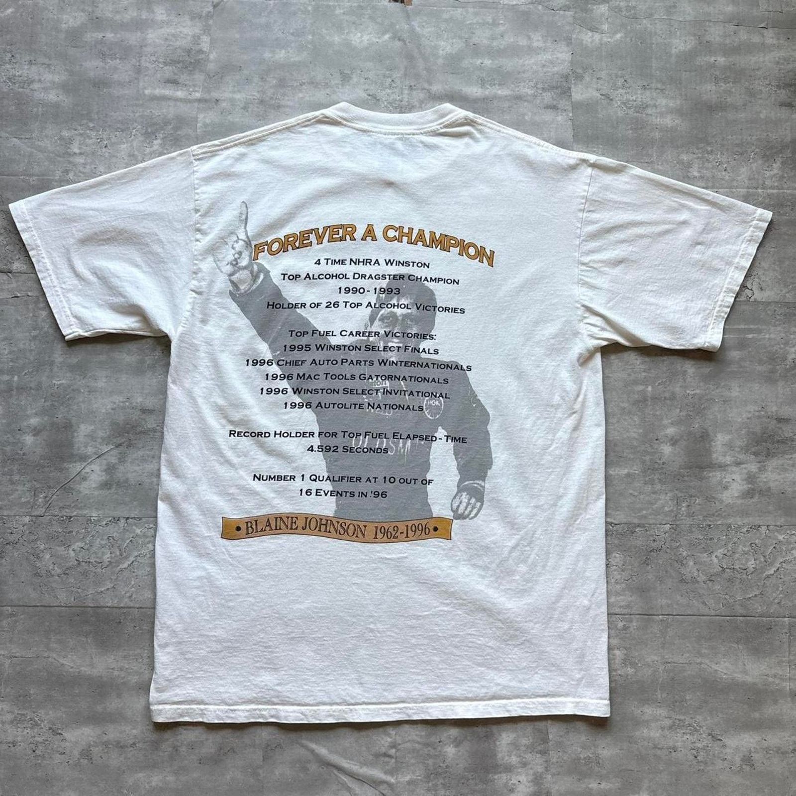Jerzees Vintage 1990s blaine johnson racing Size US XL / EU 56 / 4 - 2 Thumbnail
