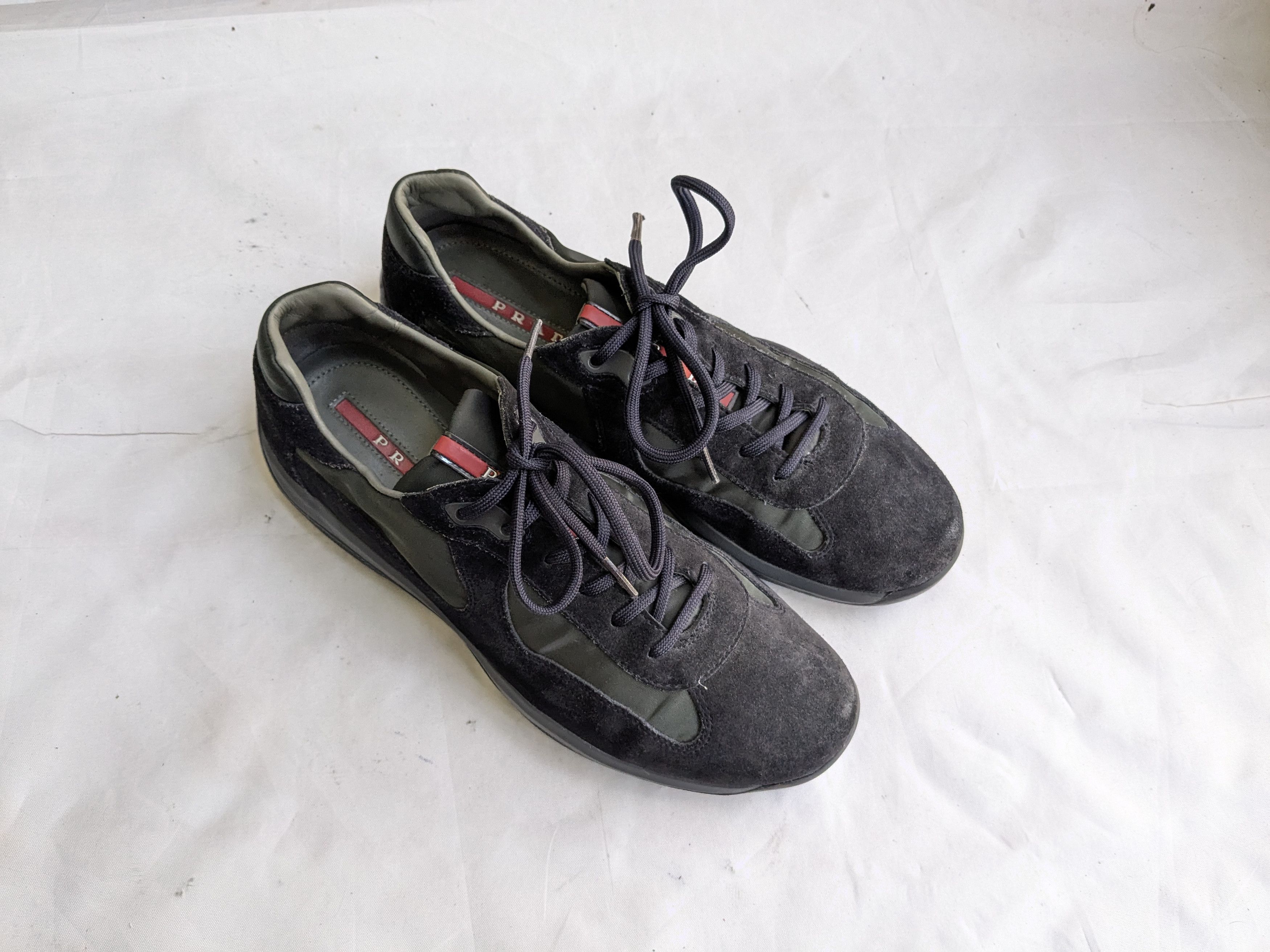 Prada Prada America's Cup Sneakers Navy Blue 9.5 Low suede Size US 9.5 / EU 42-43 - 2 Thumbnail
